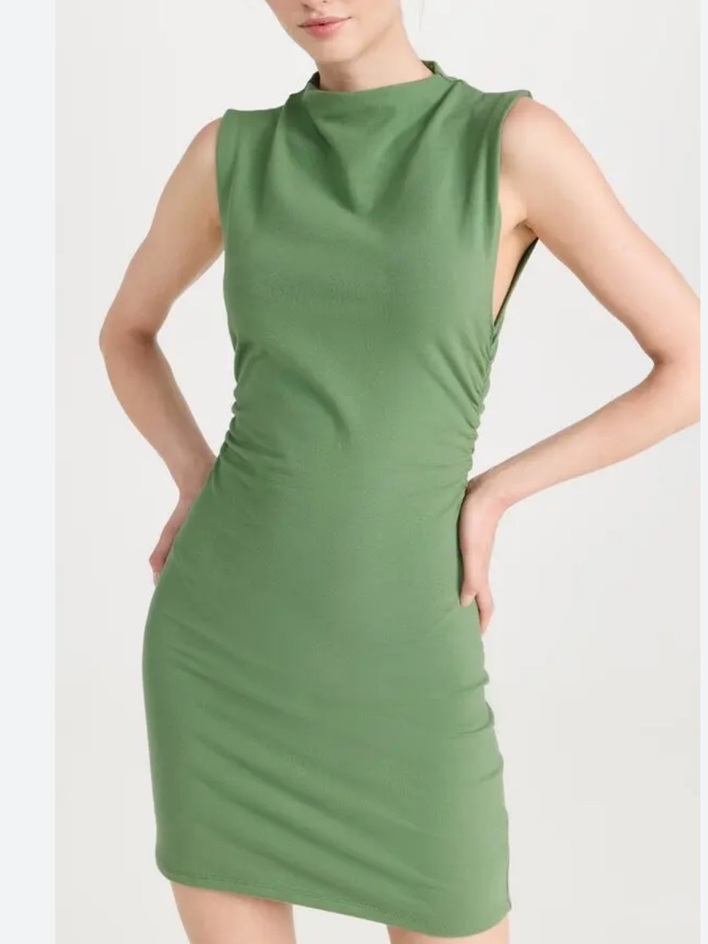 Reformation Sleeveless Mini Dress in Green